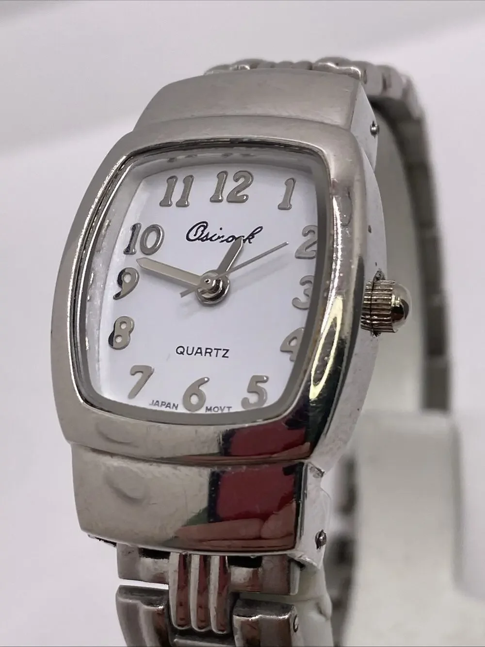 Womens Silver Tone Quartz Watch Works New Battery